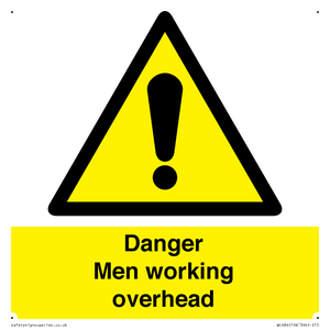 danger men working overhead